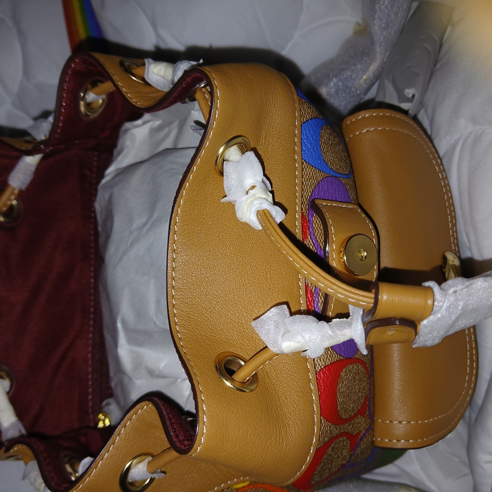 Coach Rainbow Mini Backpack - Picture 11 of 13